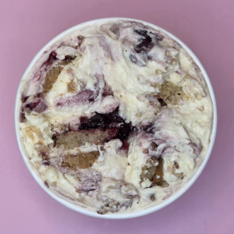 Blueberry Cheesecake pudding parfait at Parfé Diem, Sugarhouse Salt Lake City